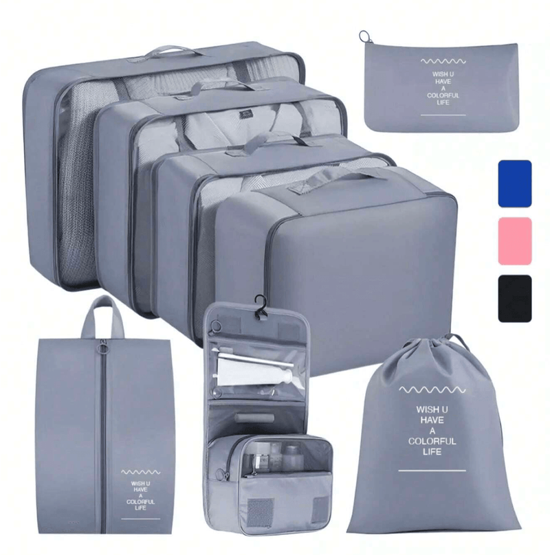 Organizador De Maletas Impermeables, Set 8 Pzs